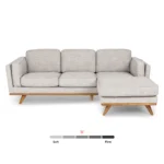 Timber 93_ Right Sectional - Rain Cloud Gray