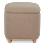 Maribo 19_ Storage Ottoman - Sandstone Wool Bouclé