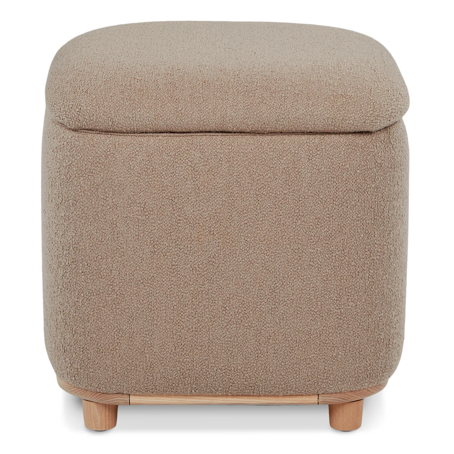 Maribo 19_ Storage Ottoman - Sandstone Wool Bouclé - Image 4