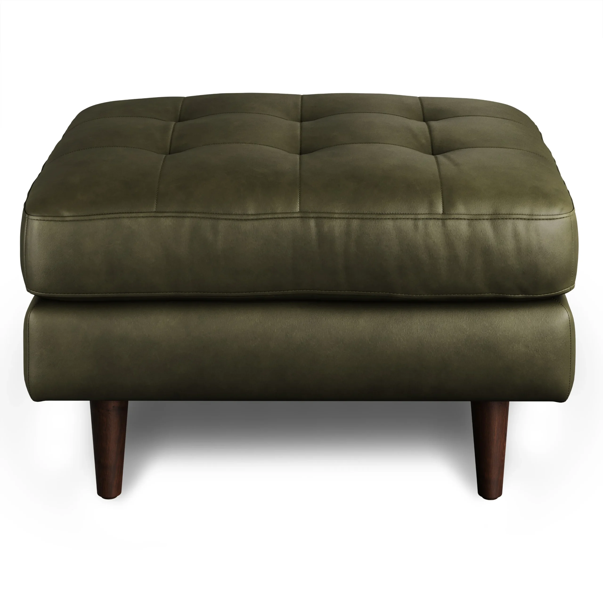Sven 30_ Leather Ottoman - Charme Green - Image 10