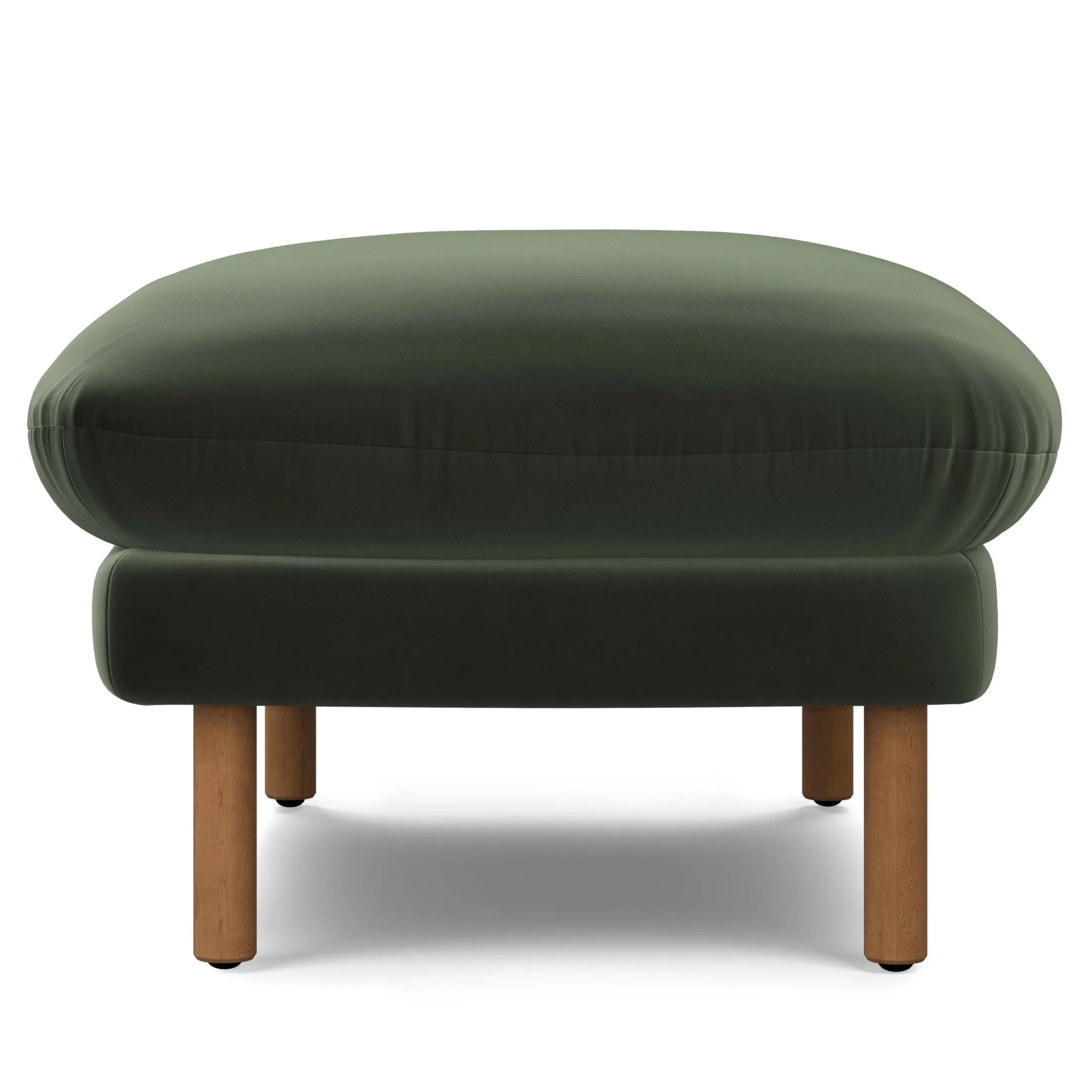 Sanders 35.5_ Velvet Ottoman - Plush Pacific Green - Image 6