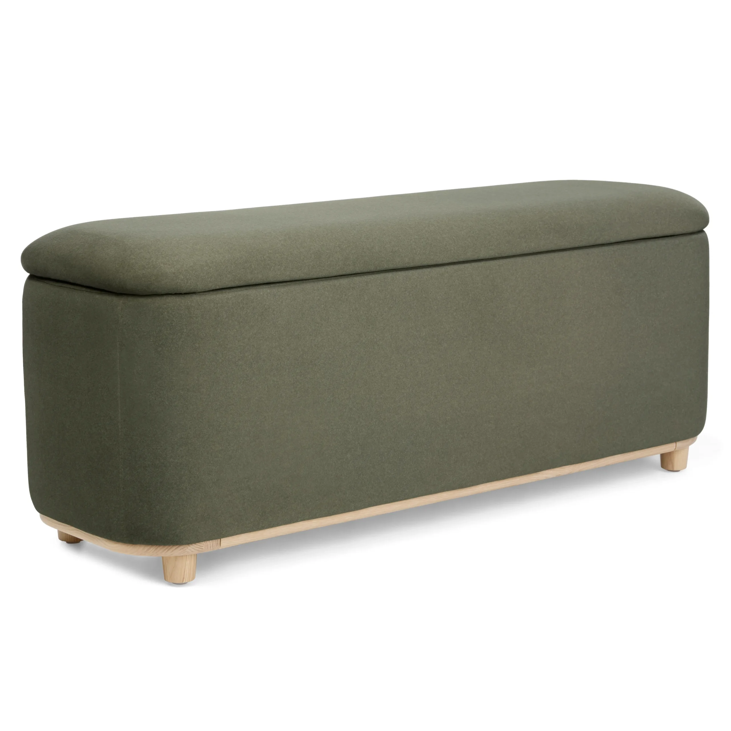 Maribo 48_ Storage Ottoman - Felted Green - Image 4