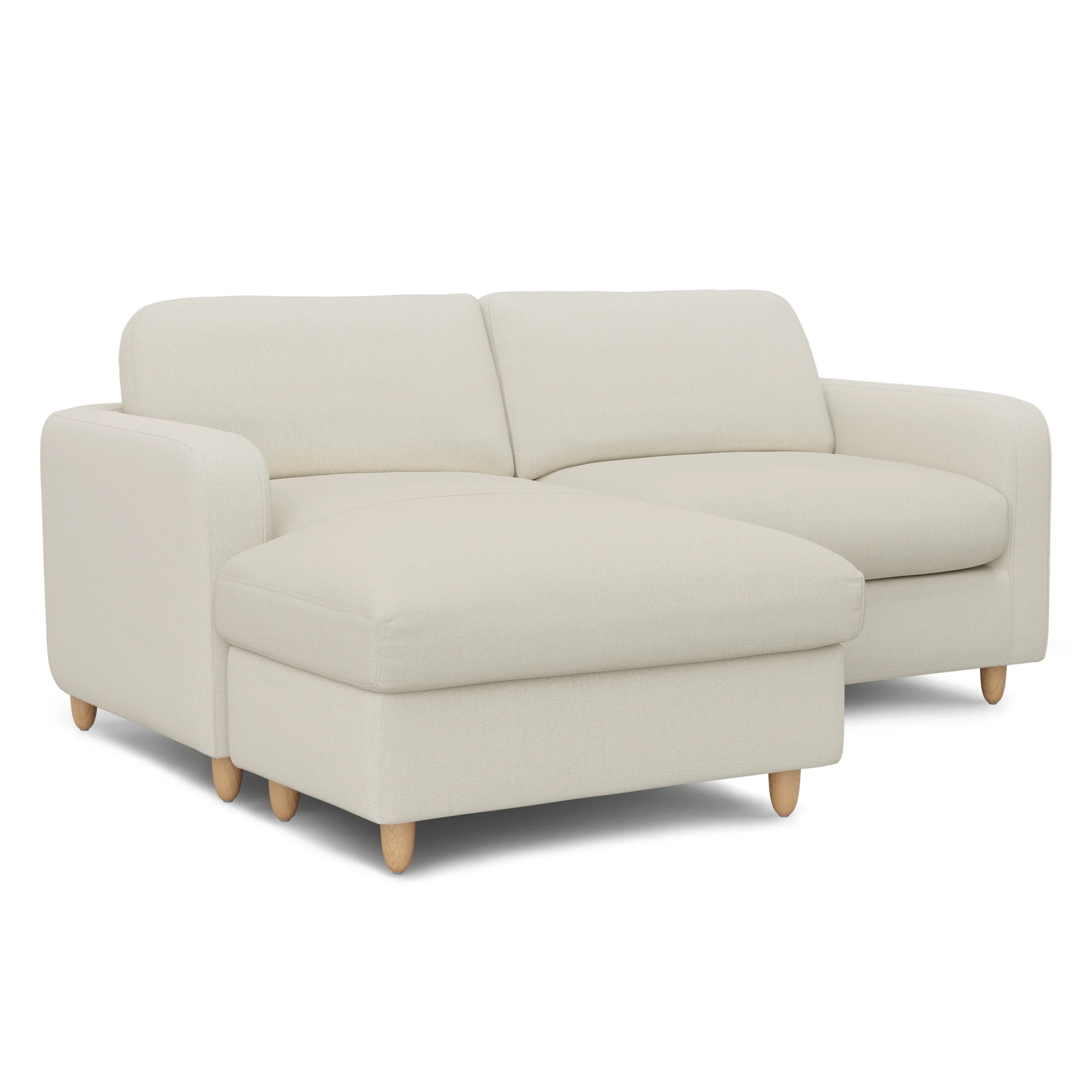 Vati 80_ Left Storage Sectional - Natural Oak and Buckler Ivory - Image 4