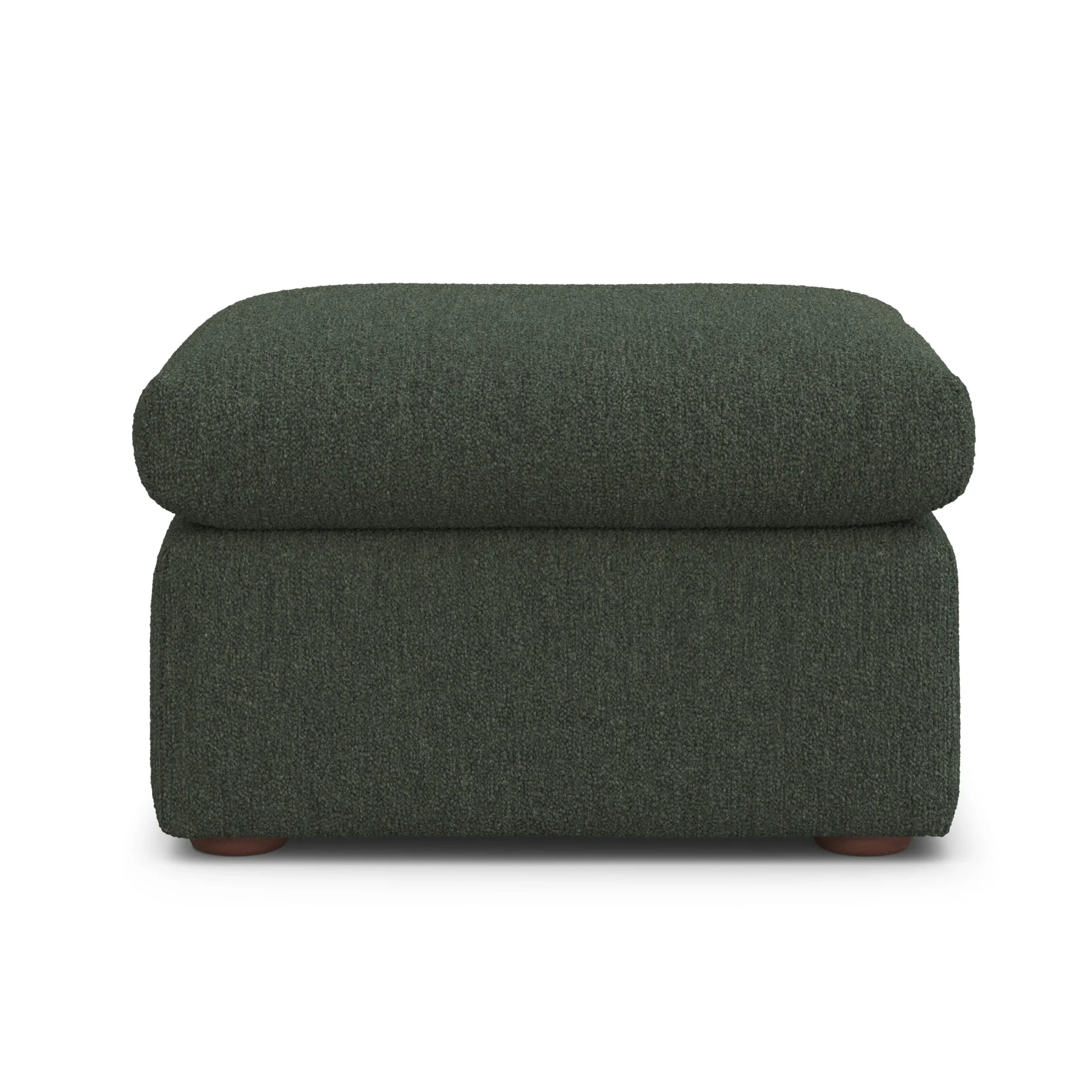 Marina 28.5_ Ottoman - Green Wool Bouclé - Image 4