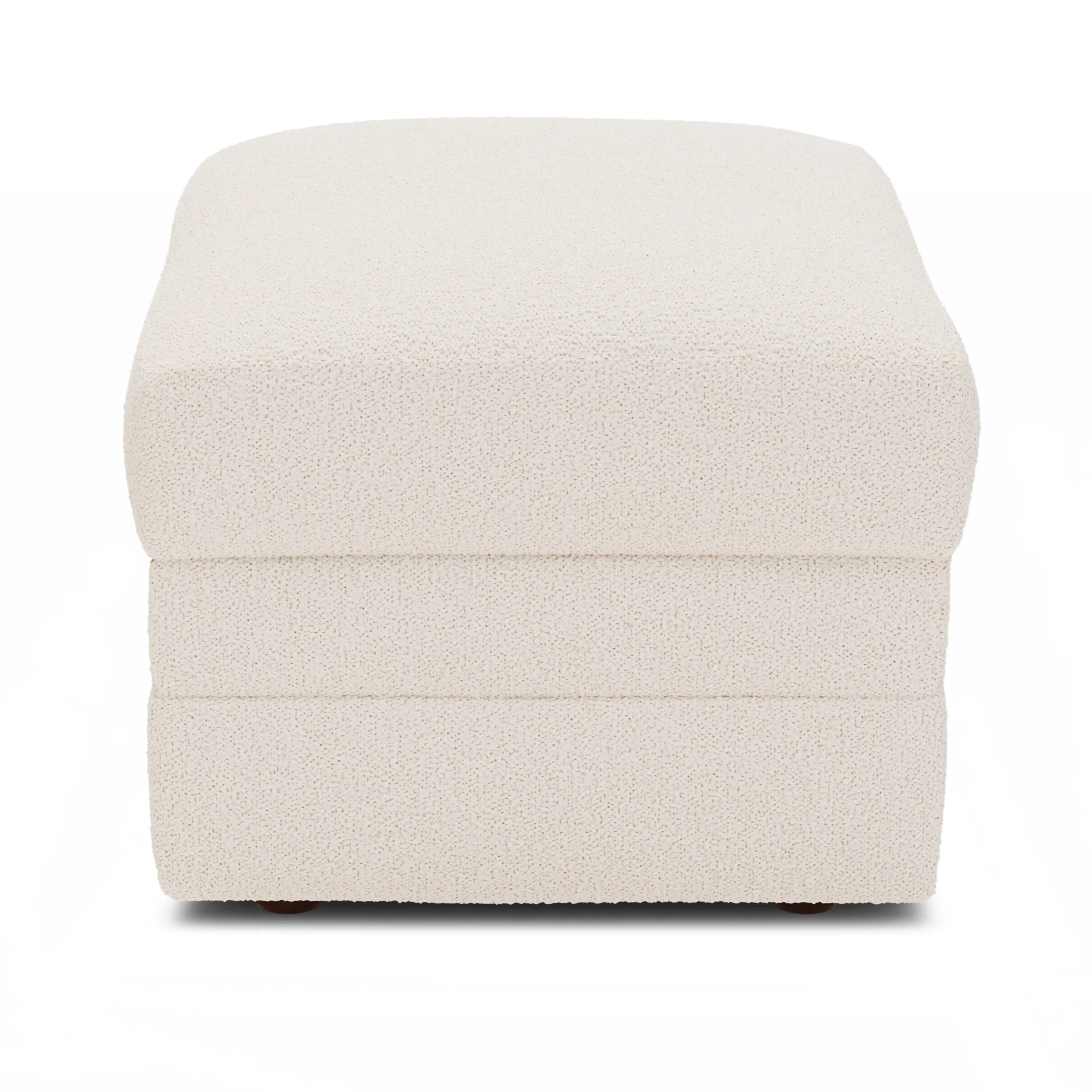 Riley 28_ Ottoman - Ivory Wool Bouclé - Image 8