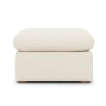 Marina 28.5_ Ottoman - Ivory Wool Bouclé