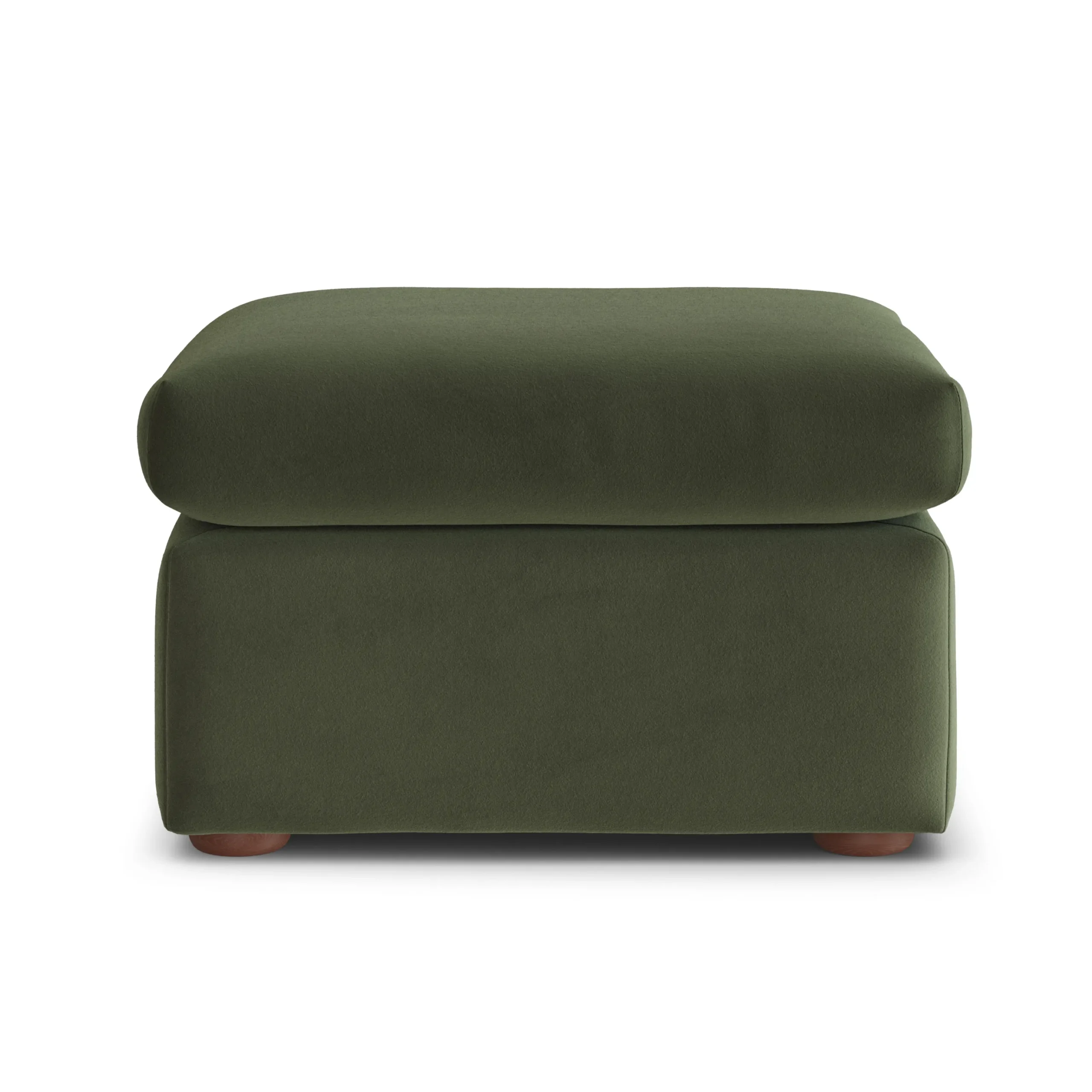 Marina 28.5_ Velvet Ottoman - Hale Fir Green - Image 5