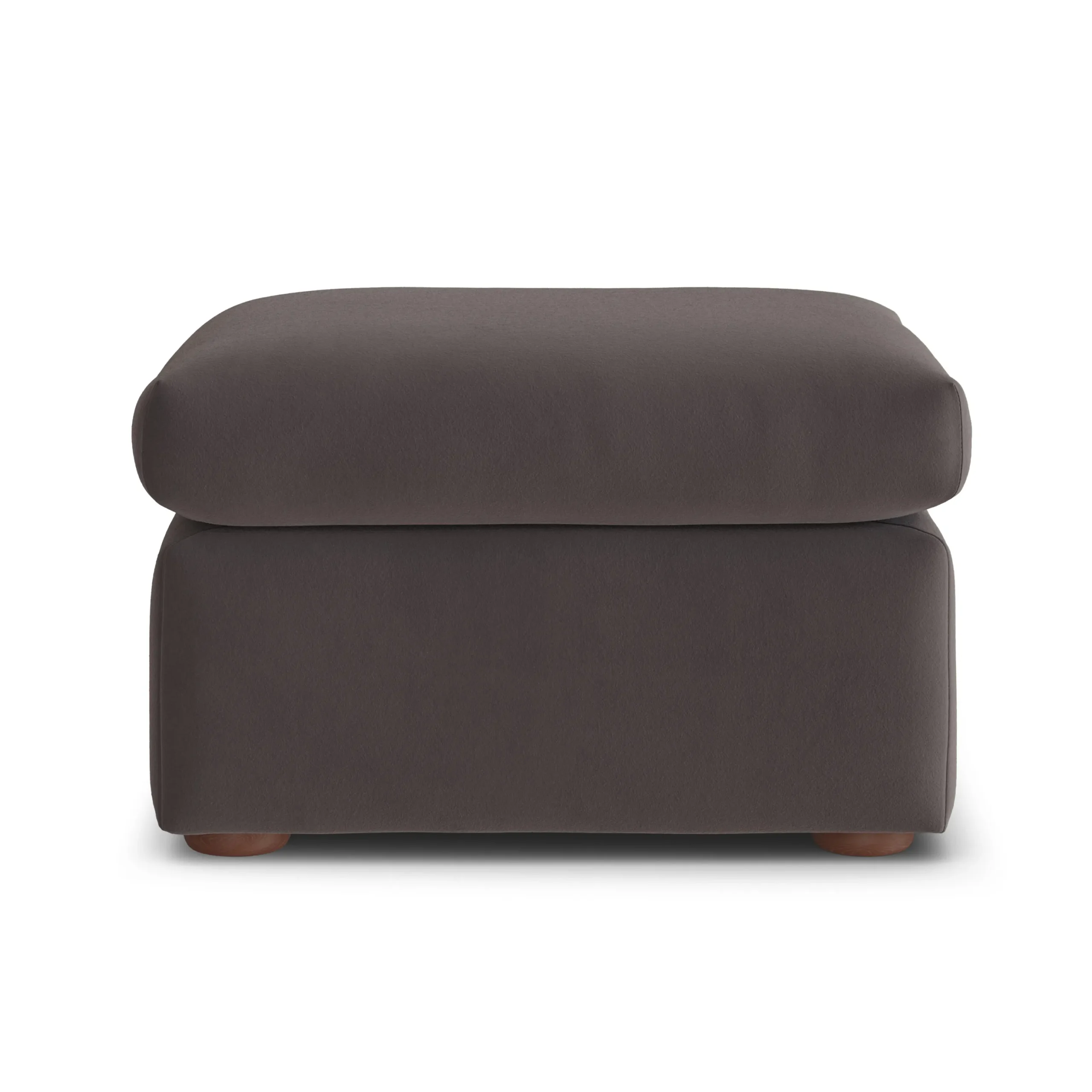 Marina 28.5_ Velvet Ottoman - Hale Warm Gray - Image 4