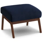 Otio 22_ Velvet Ottoman - Walnut and Hale Ink
