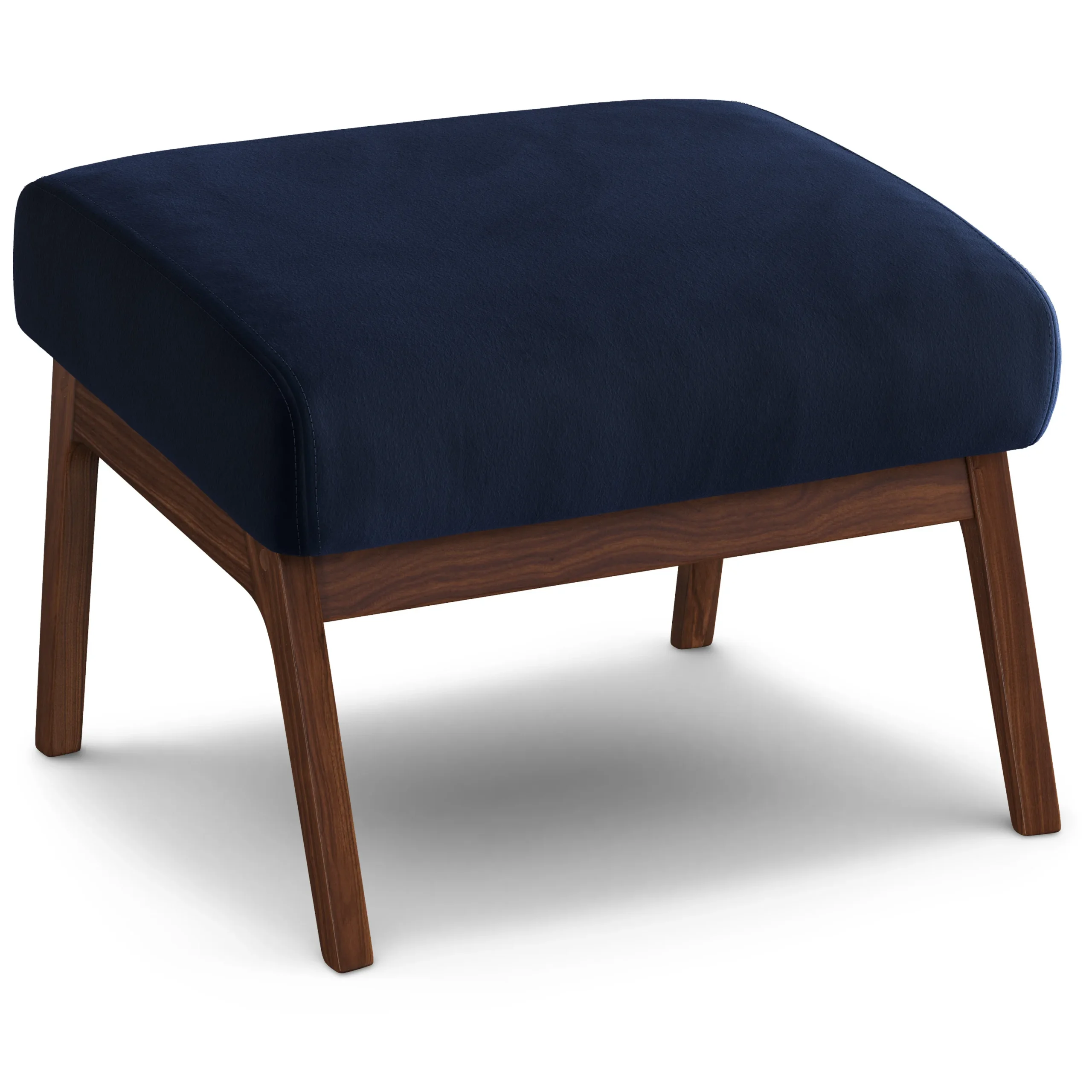 Otio 22_ Velvet Ottoman - Walnut and Hale Ink - Image 4