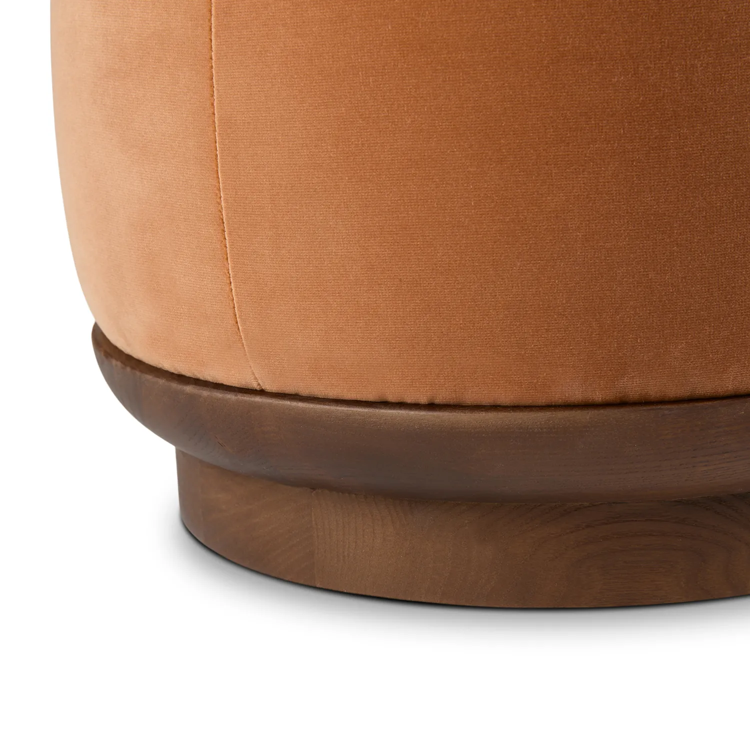 Pica 16_ Velvet Ottoman - Plush Pacific Rust - Image 4