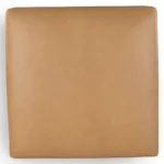 Rhett 38.5_ Leather Ottoman - Charme Tan