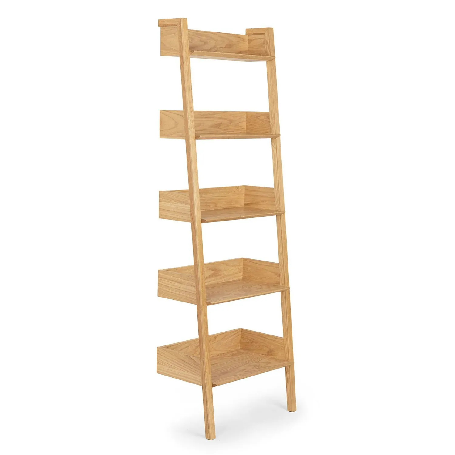 Fantol 26.5_ Shelving Unit, Narrow - Natural Oak - Image 4