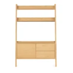 Fantol 51.5_ Shelving Unit with Storage - Natural Oak