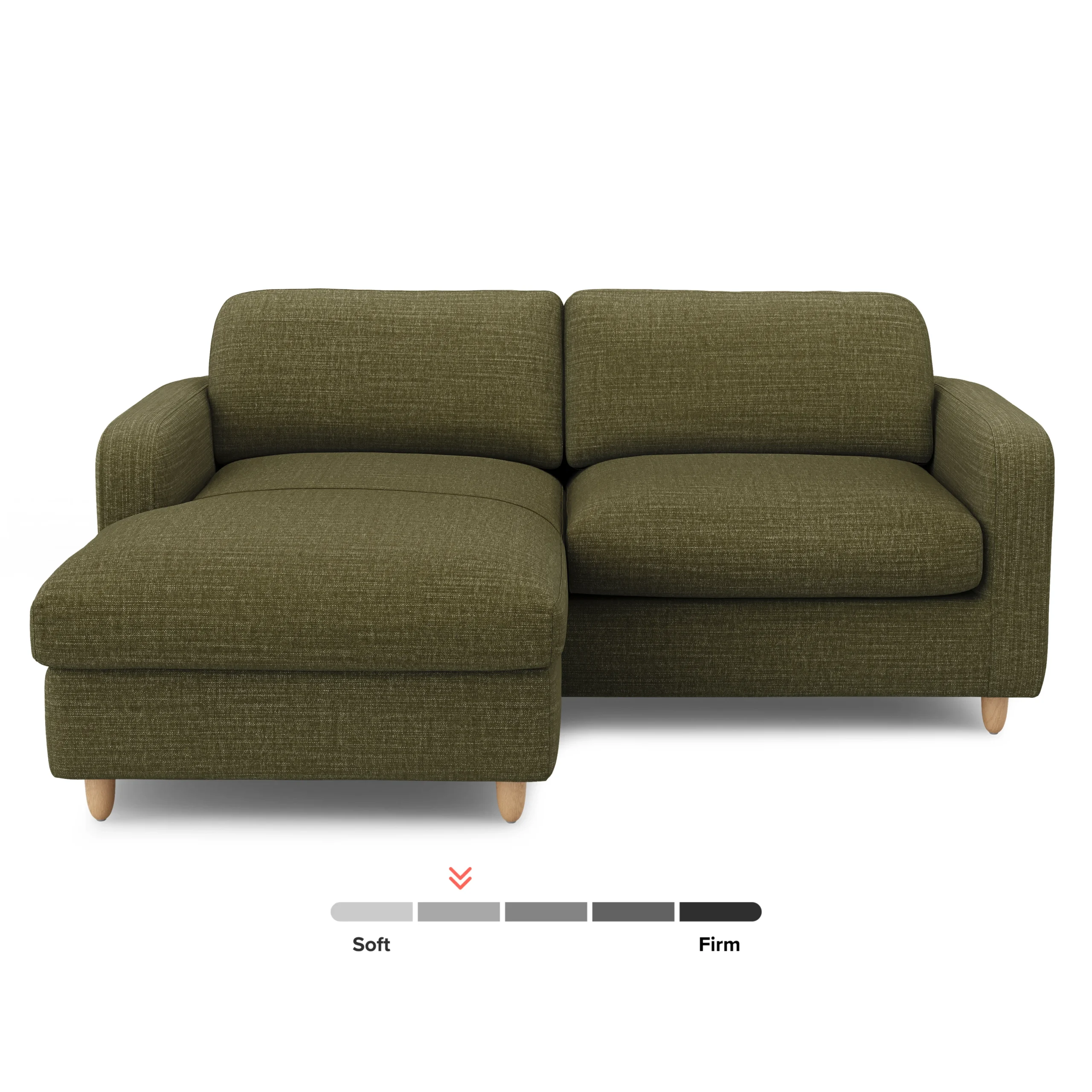 Vati 80_ Left Storage Sectional - Natural Oak and Napa Moss - Image 7