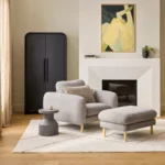 Faydra 35.5_ Enclosed Bookcase - Black