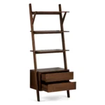 Harles 29.5_ Shelving Unit with Storage - Walnut