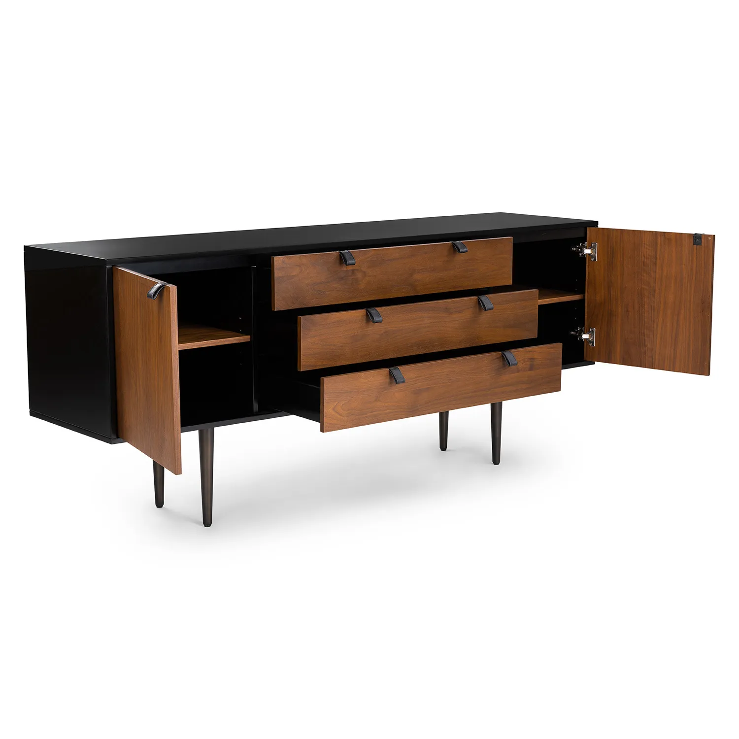 Envelo 71_ Sideboard - Walnut and Black - Image 4