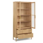 Liv 35.25_ Glass Cabinet - White Oak
