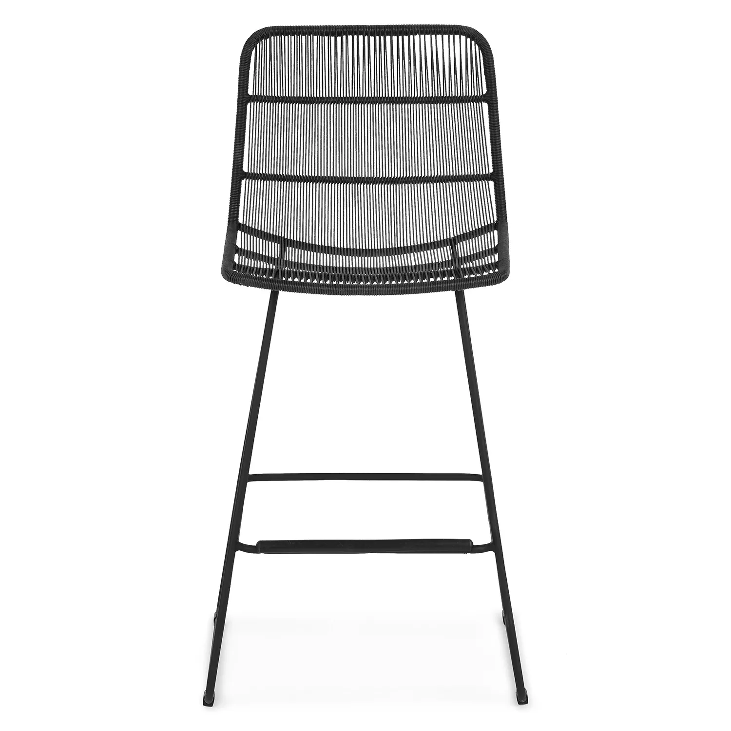 Selka Outdoor Counter Stool - Black - Image 5