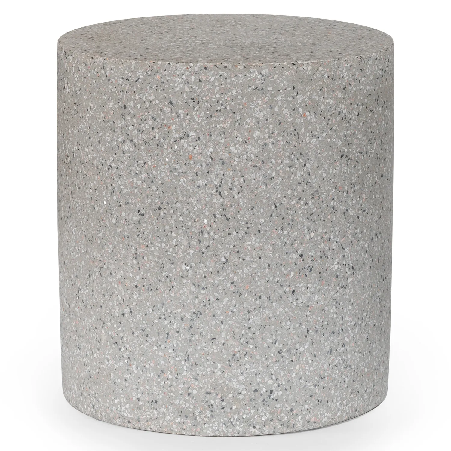 Solina Outdoor Stool - Gray Terrazzo - Image 4