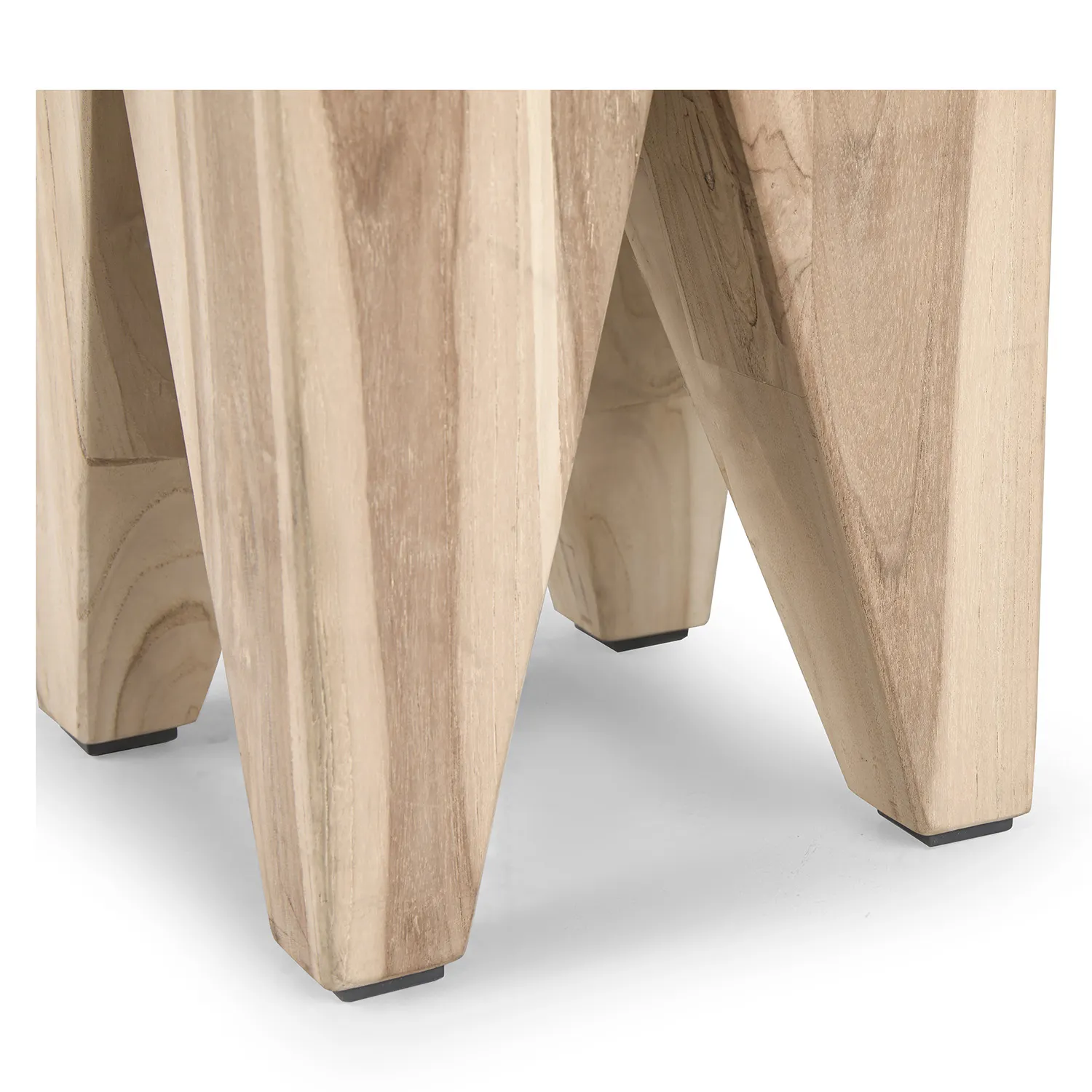 Tana Outdoor Stool - Natural Teak - Image 4
