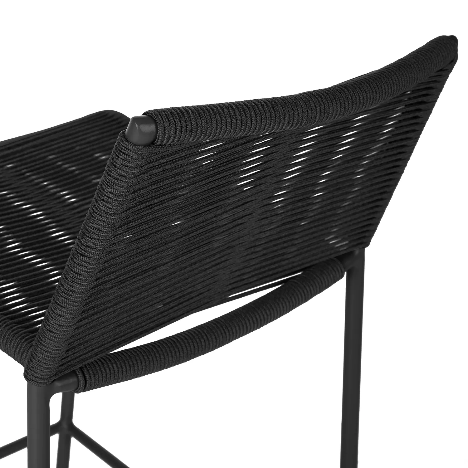 Zina Outdoor Bar Stool - Ember Black - Image 4