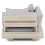 Lubek 69.25_ Outdoor Low Left Chaise Lounge - Beach Sand