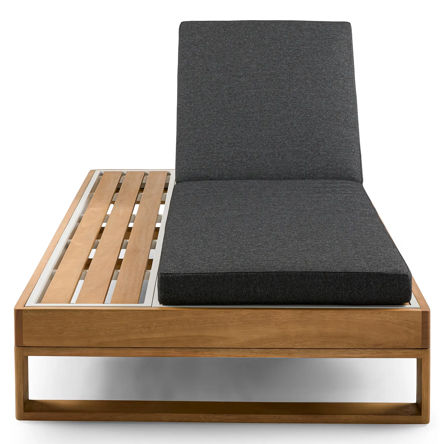 Toro 80.5_ Outdoor Chaise Lounge - Dravite Black - Image 14