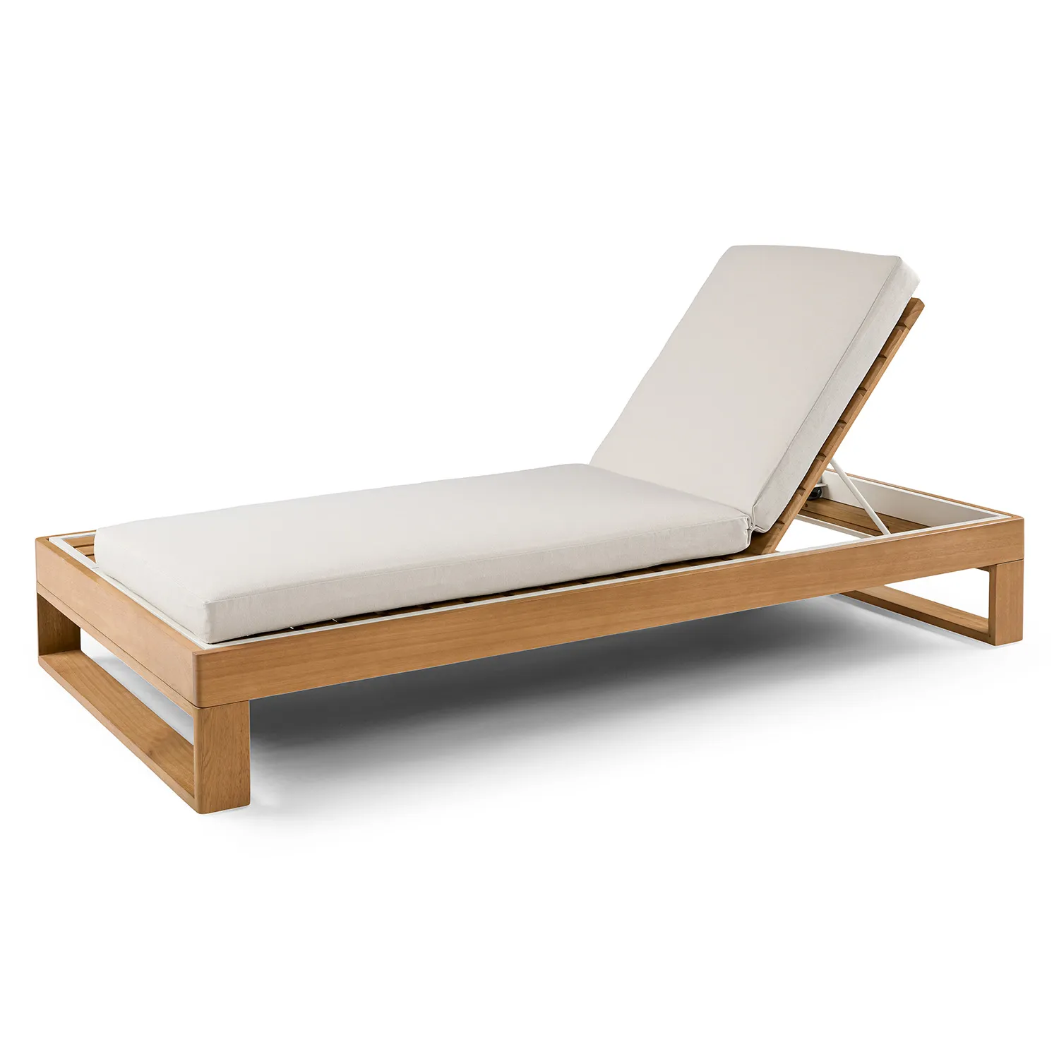 Toro 80.5_ Outdoor Chaise Lounge - Dravite Ivory - Image 8