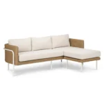 Aby 88_ Outdoor Reversible Sectional - Dravite Ivory