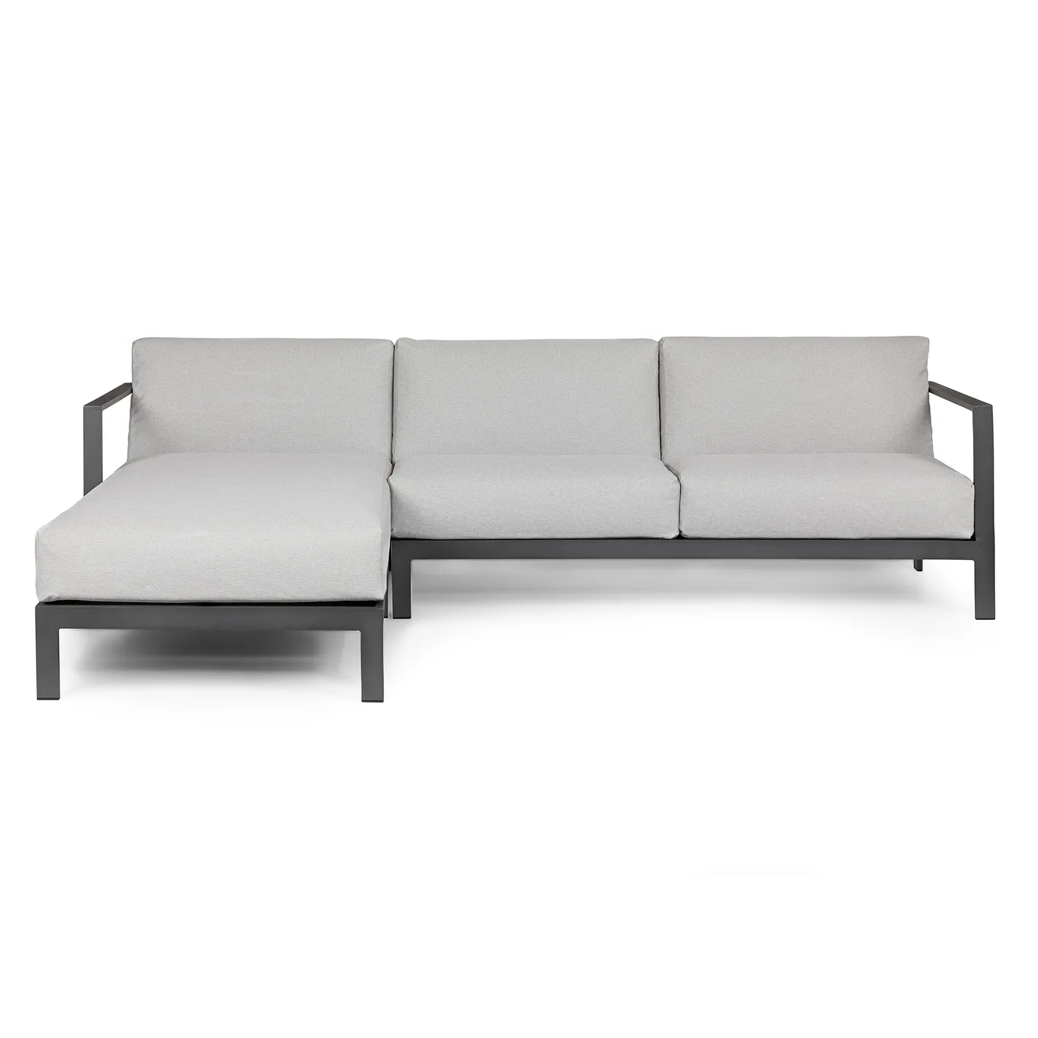 Burkel 105_ Outdoor Left Sectional - Cloudy Gray - Image 9