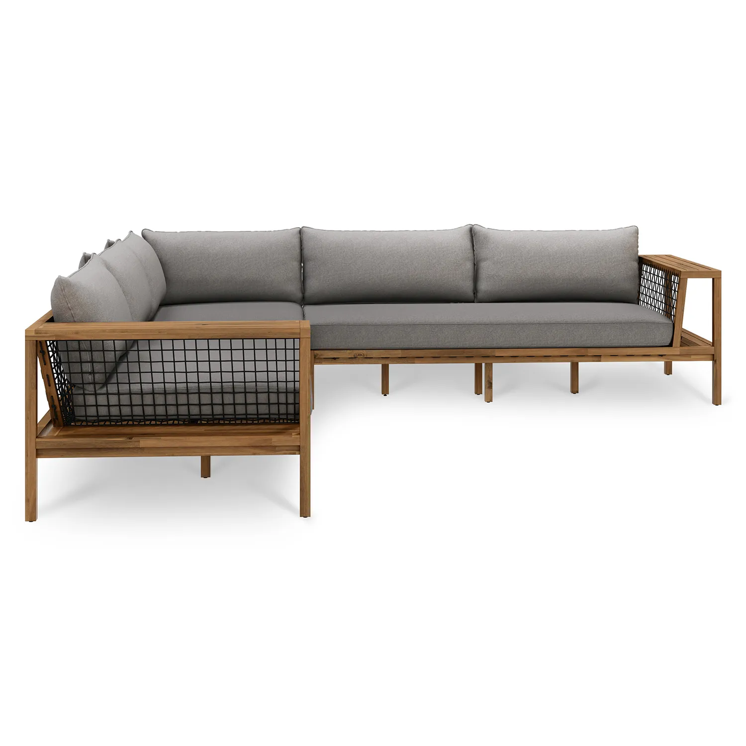 Callais 120_ Outdoor Sectional - Taupe Gray - Image 7