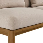 Cove 102.75_ Outdoor Armless Modular Sectional - Basket Beige