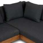 Lubek 82.5_ Outdoor Low Right Sectional Set - Slate Gray