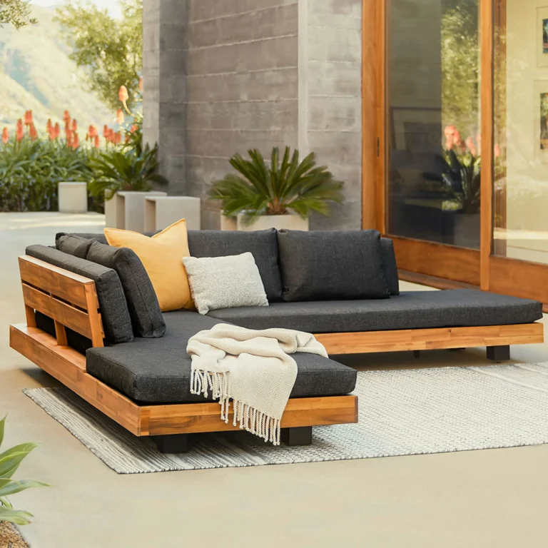 Lubek 100.5_ Outdoor Low Corner Sectional - Slate Gray