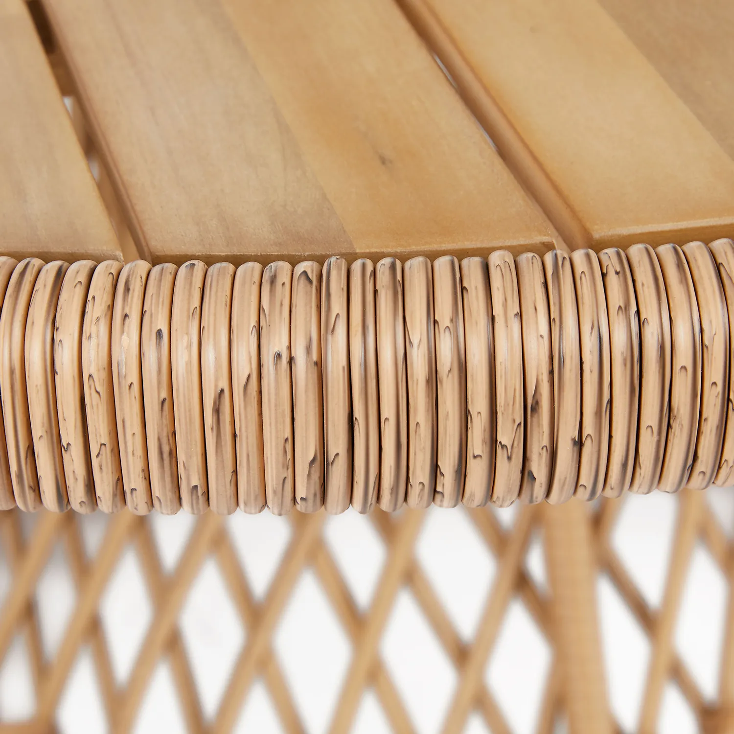 Calliope 54.5_ Outdoor Dining Table - Wicker - Image 6