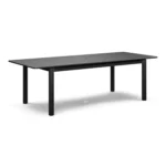 Fisk 75.5_ - 96_ Outdoor Extendable Dining Table - Black