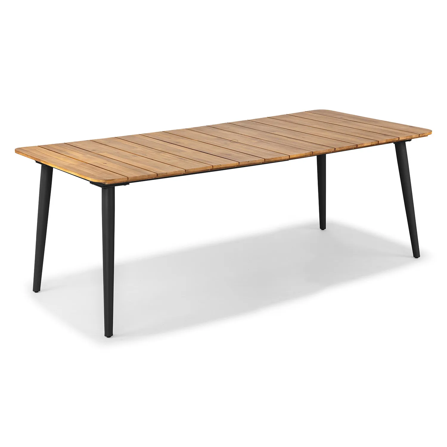 Latta 78.5_ Outdoor Dining Table - Slate Gray - Image 3
