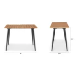 Latta Outdoor Bar Table - Slate Gray