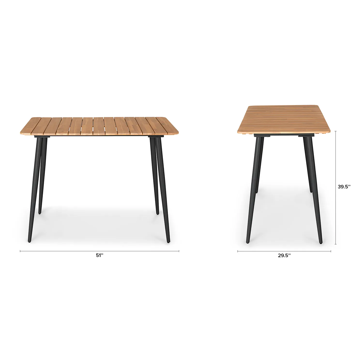 Latta Outdoor Bar Table - Slate Gray - Image 2