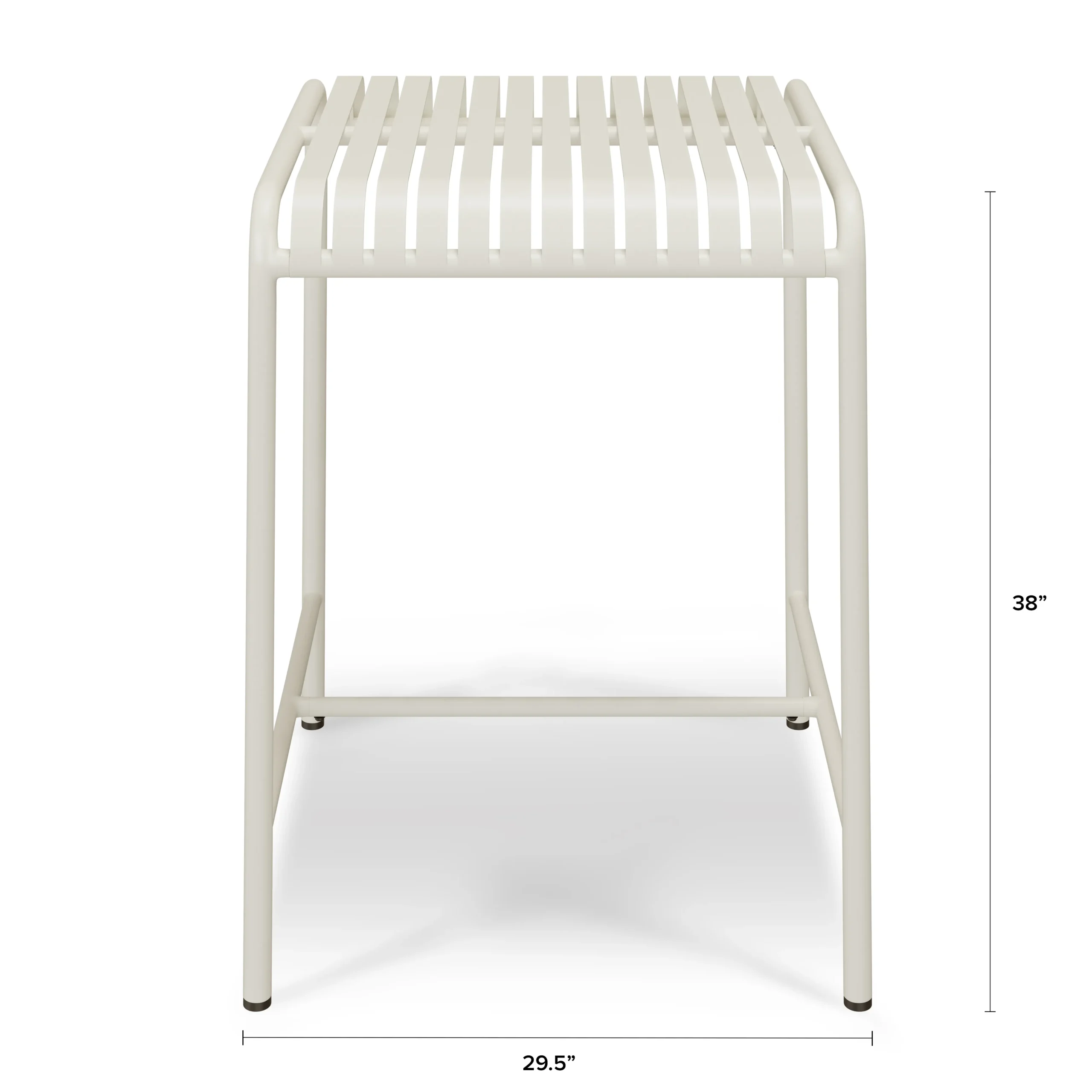 Sarek 29.5_ Outdoor Bar Table - Taupe - Image 2