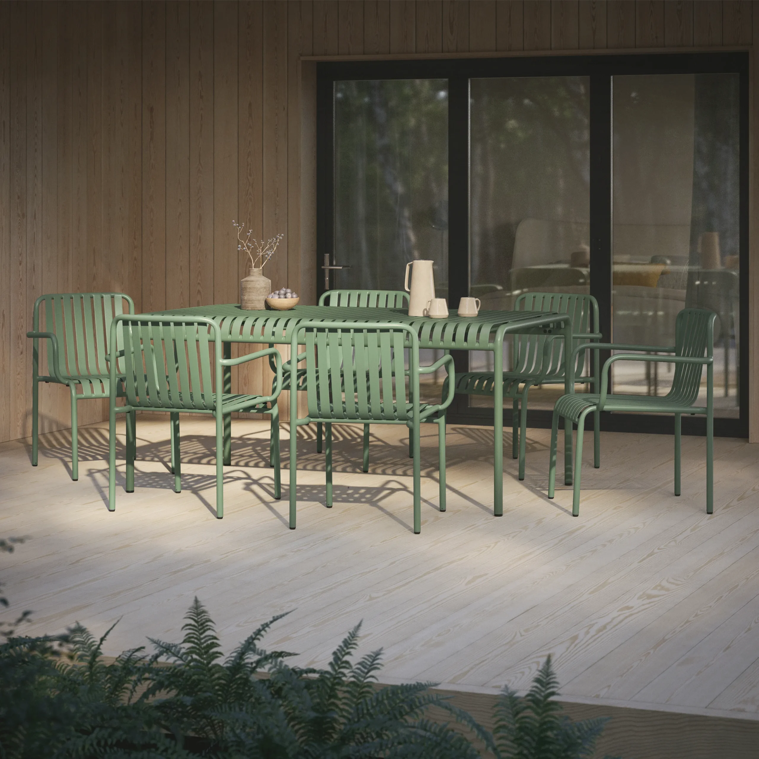 Sarek 67_ Outdoor Dining Table - Khaki Green - Image 12