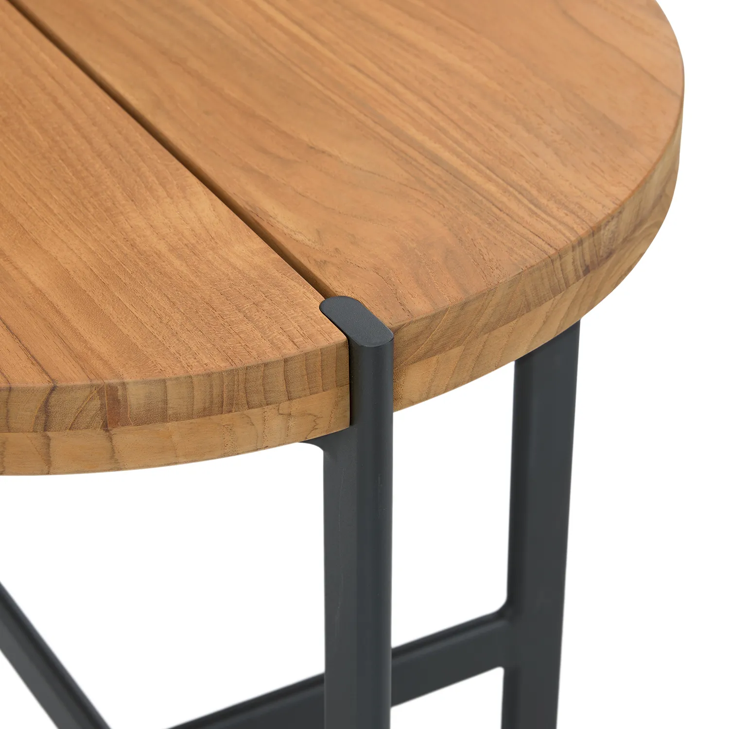Haskel Outdoor Side Table - Shield Teak - Image 9