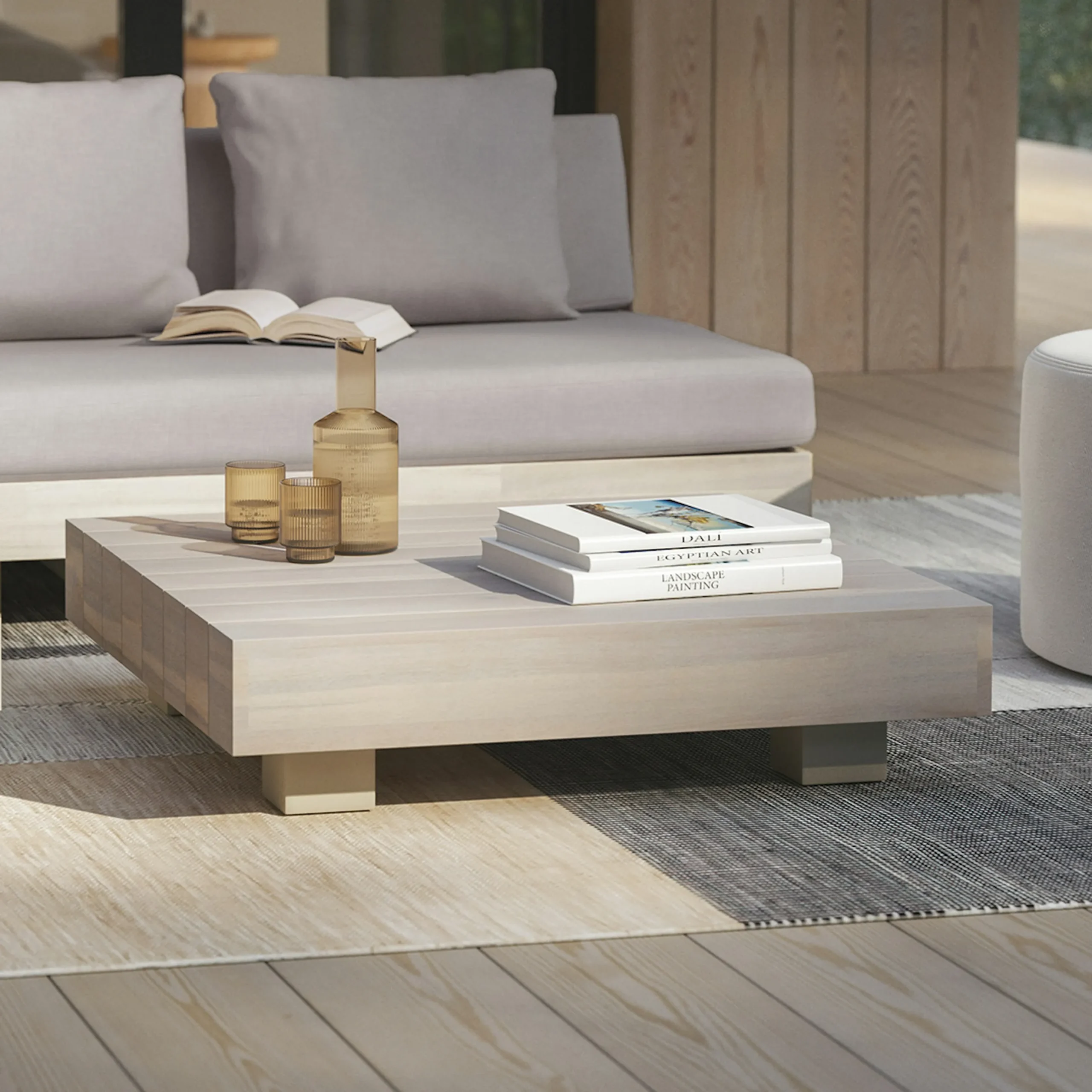 Lubek 32.5_ Outdoor Coffee Table - Byron Gray - Image 10