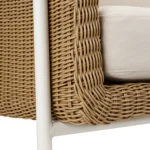 Aby 69.5_ Outdoor Loveseat - Dravite Ivory