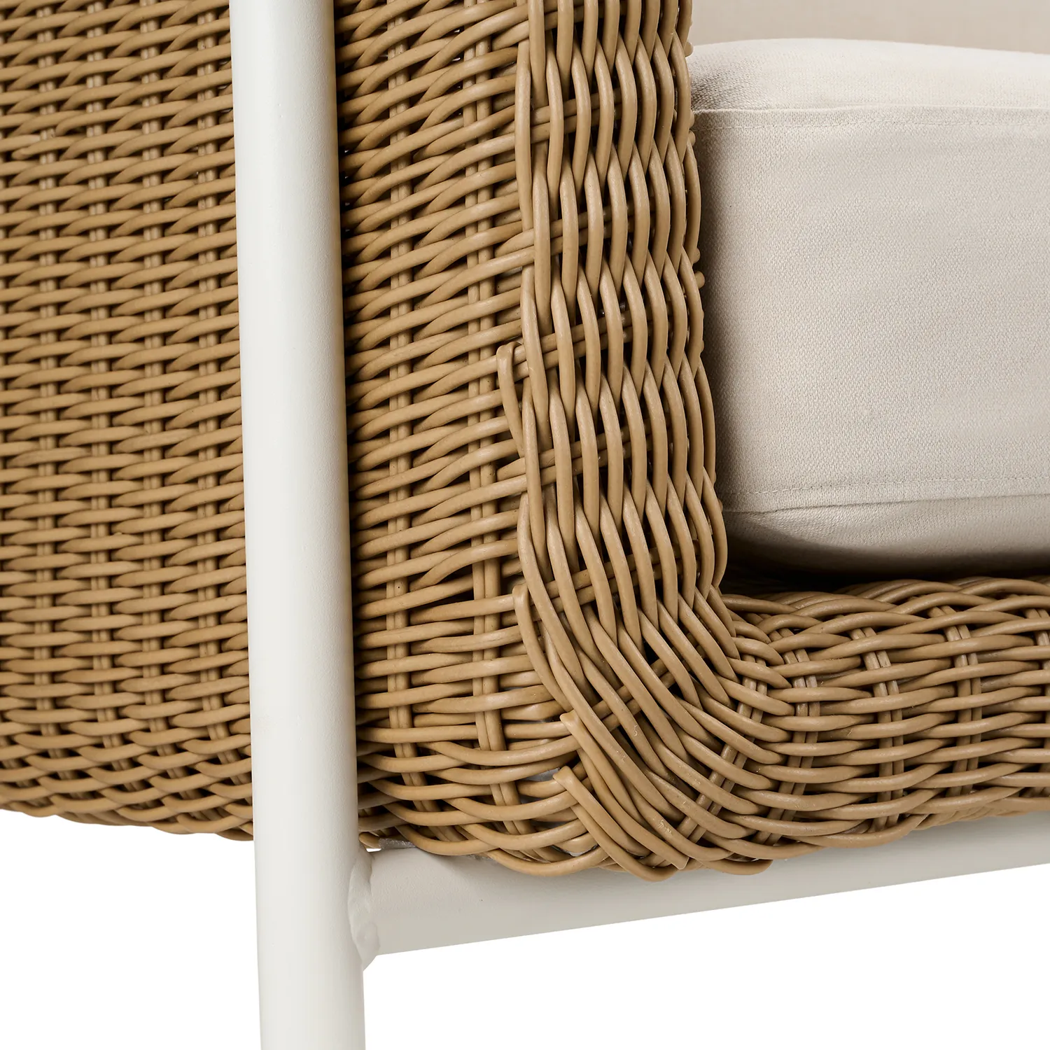 Aby 69.5_ Outdoor Loveseat - Dravite Ivory - Image 5