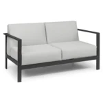 Burkel 57_ Outdoor Loveseat - Cloudy Gray