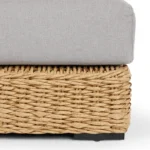 Capra 37.5_ Outdoor Ottoman - Beach Sand