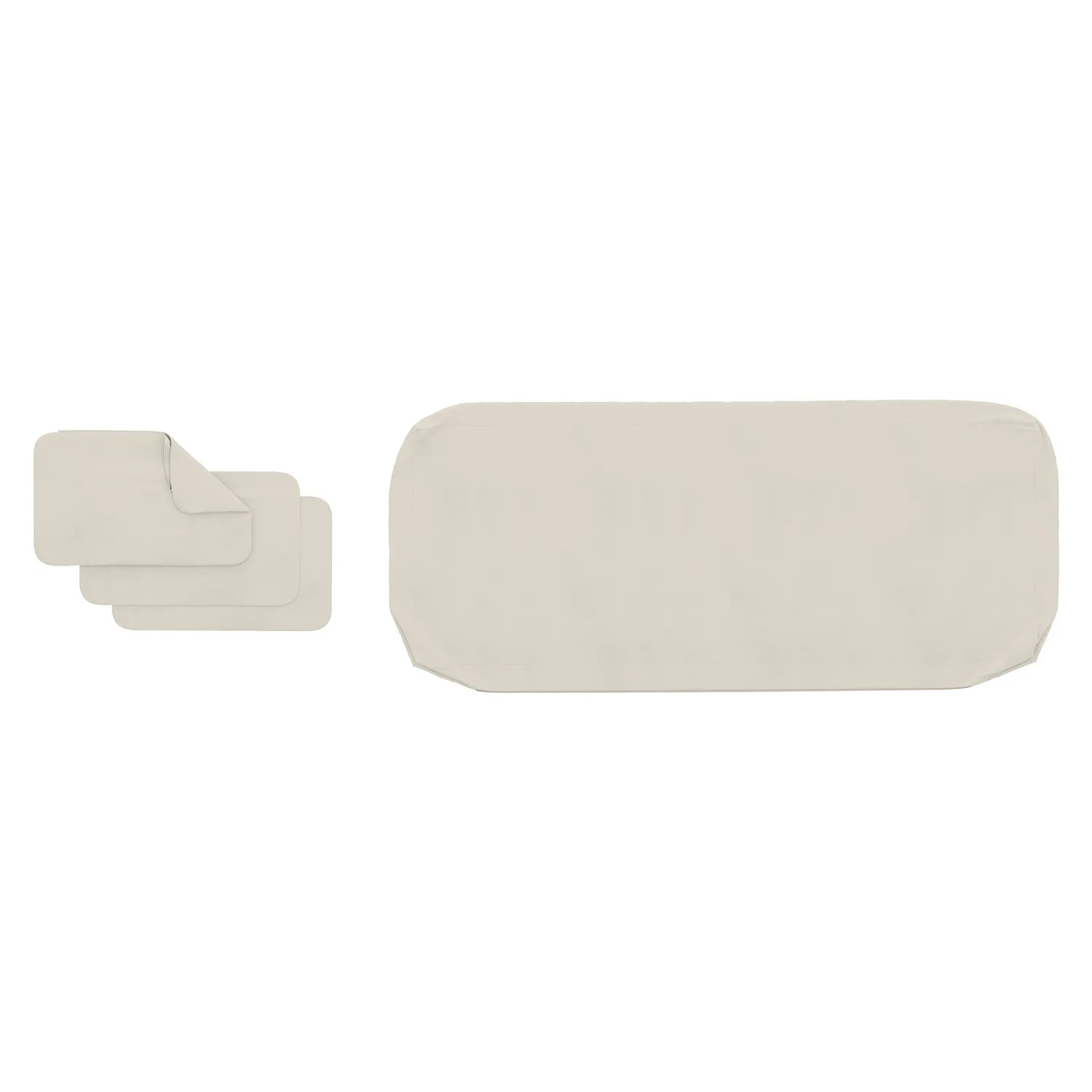 Palmera Outdoor Sofa Cushion Cover Set - Dravite Ivory - Image 4
